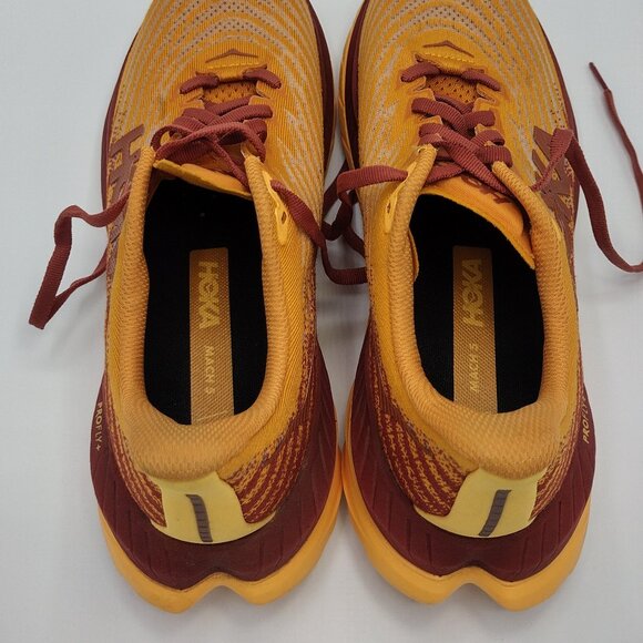 Hoka One One Mach 5 Yellow Brown sneakers Women’s US 7.5 B Athletic running shoe - Picture 5 of 7
